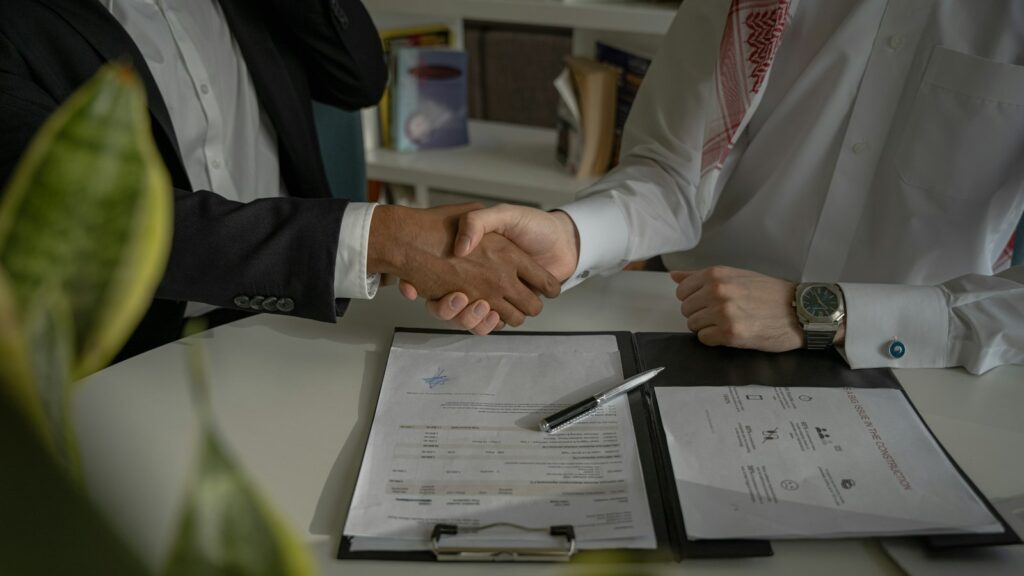 Handshake over signed distributor documents