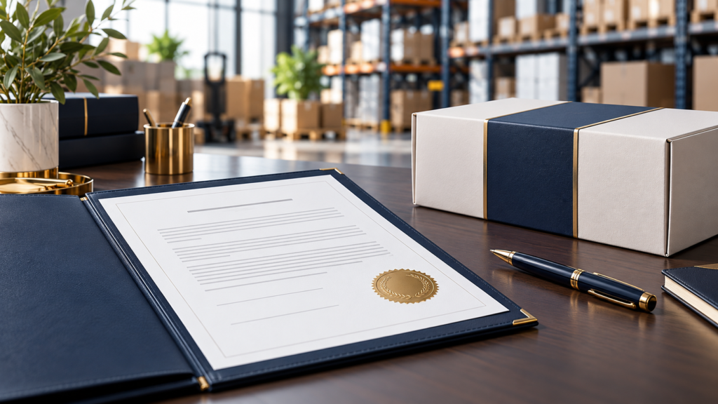 Brand authorization document for an online reseller partnership
